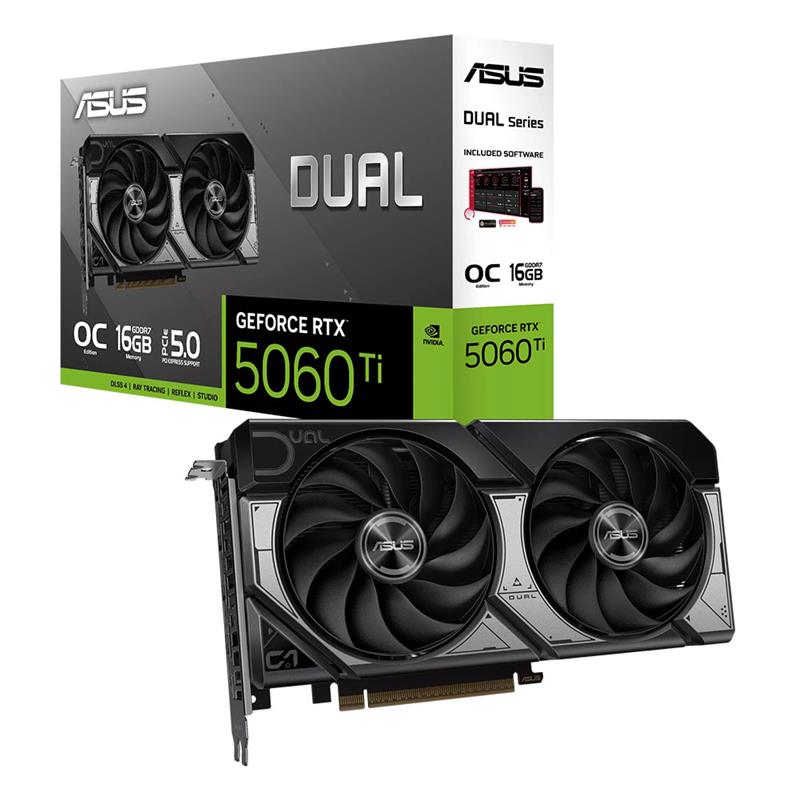 VIDEO GEFORCE ASUS DUAL EVO RTX 5060 TI 16GB OC