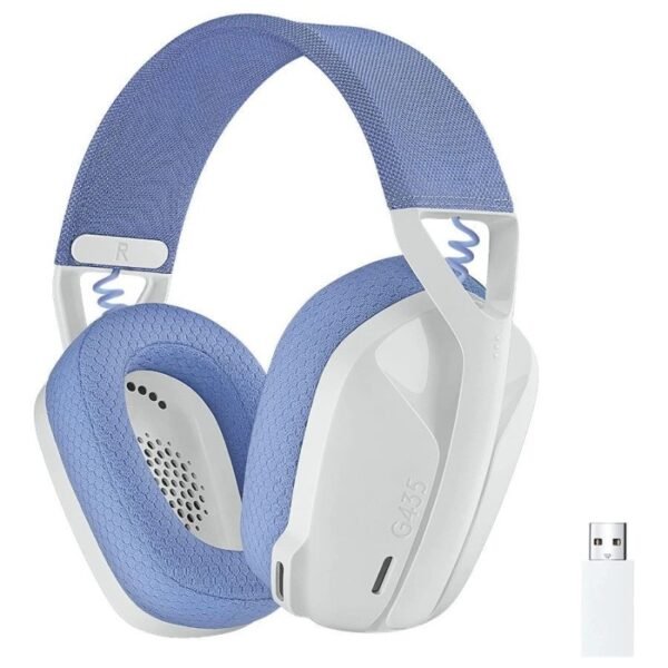 Auricular Gamer Wireless Logitech G435 Blanco y Celeste