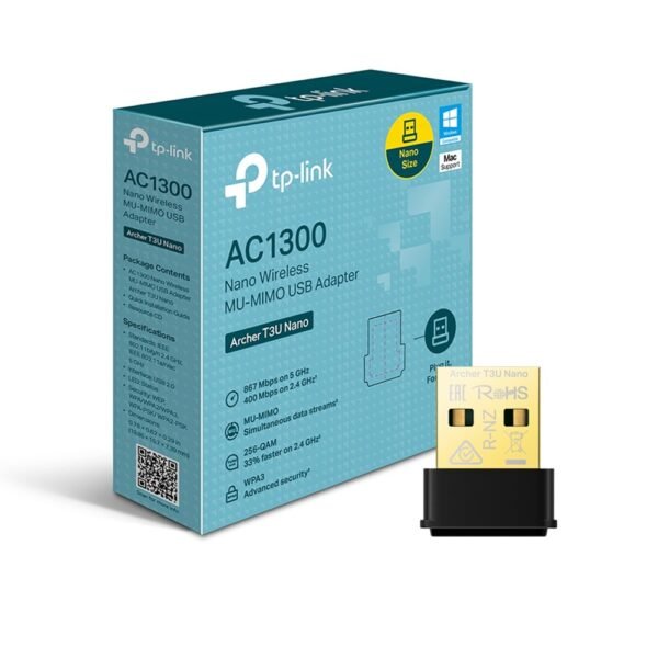 Adaptador Wifi Tp-Link Archer T3U AC1300 Nano