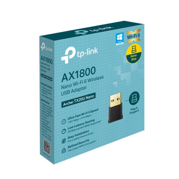 Adaptador Wifi Tp-Link Archer TX20U AX1800 Nano Wifi 6
