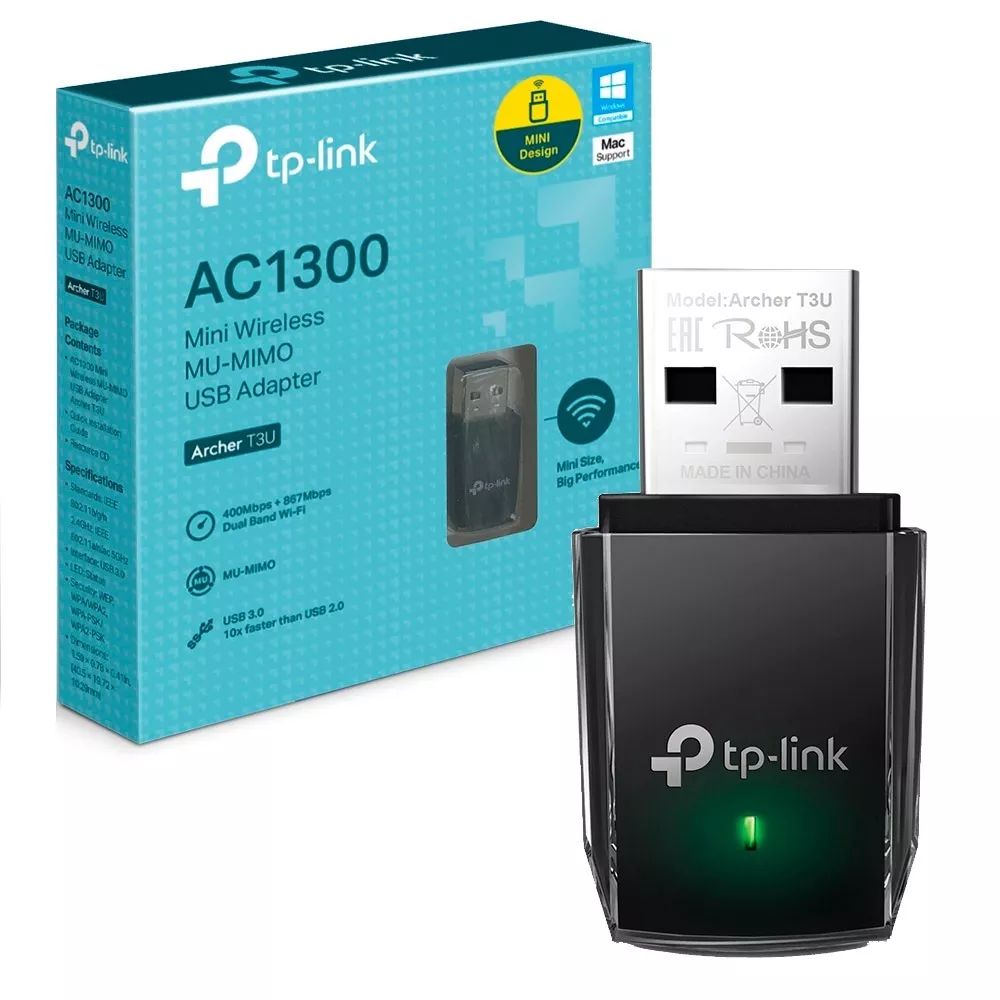 ADAPTADOR WIFI USB TP-LINK ARCHER T3U AC1300