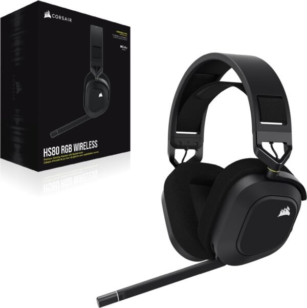 Auricular Gamer Wireless Corsair HS80 Carbon RGB