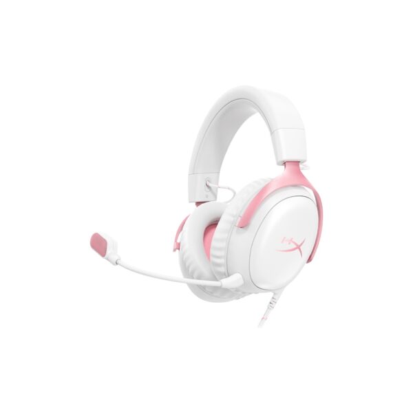 Auricular Gamer HyperX Cloud III Blanco y Rosa