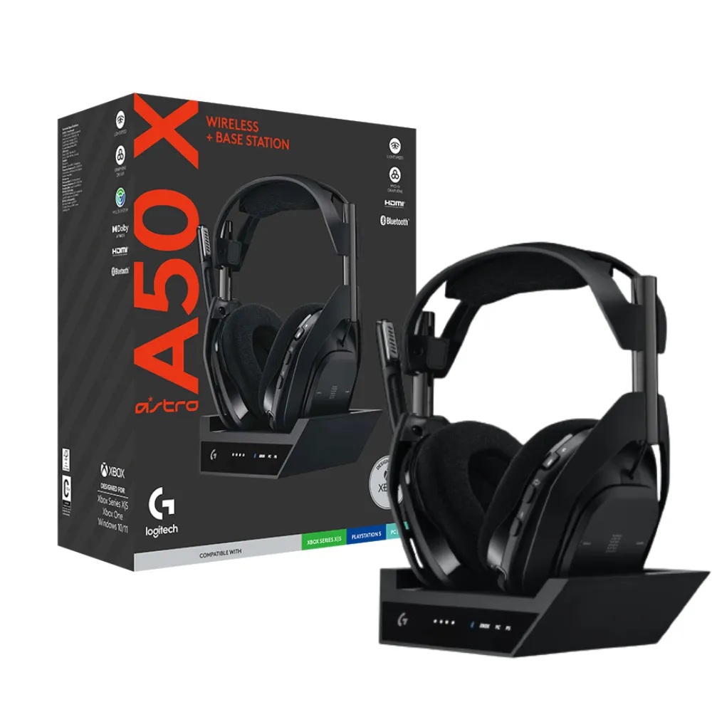 AURICULAR GAMER WIRELESS LOGITECH ASTRO A50 X + BASE