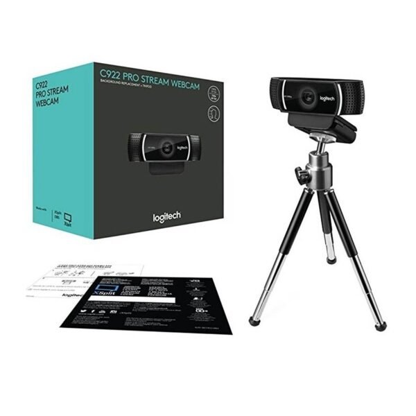 Webcam Logitech C922 Pro Stream +Tripode