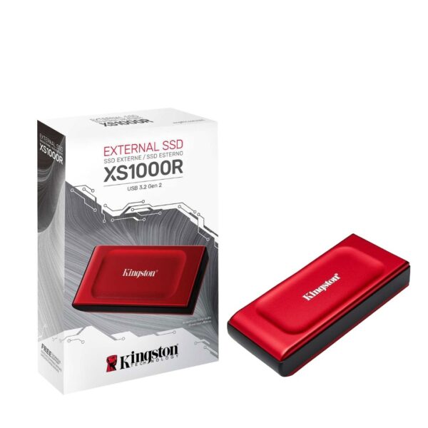 Disco Solido Externo Kingston SXS1000 1TB (3.2) Rojo