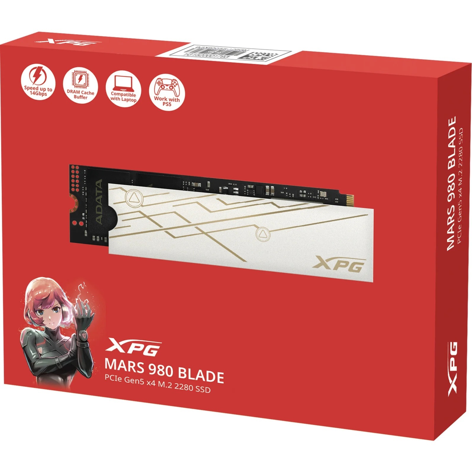 DISCO SOLIDO NVME XPG MARS 980 BLADE 2TB GEN5