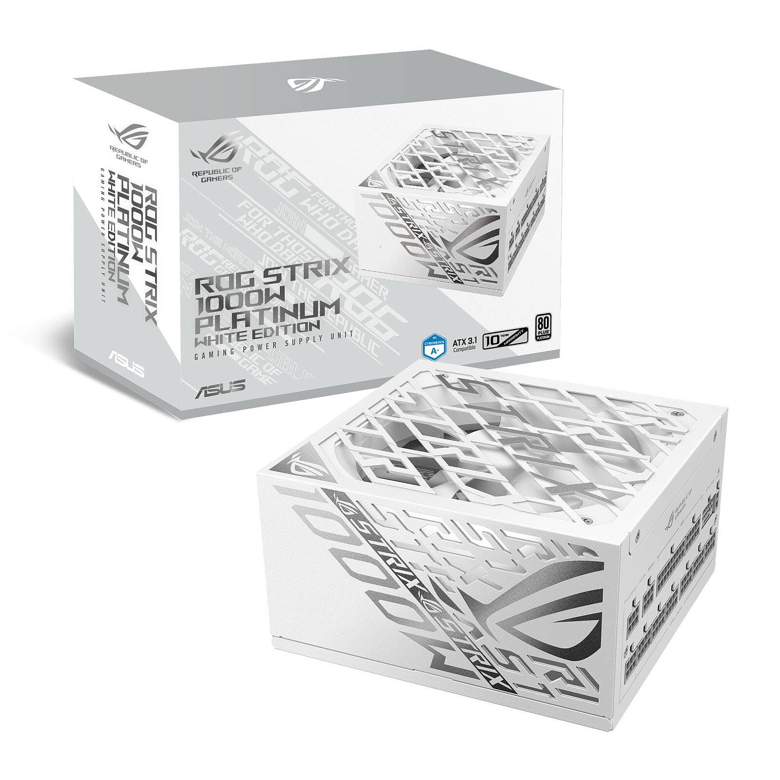 FUENTE ASUS ROG STRIX MODULAR 1000W 80PLUS PLATINUM BLANCA