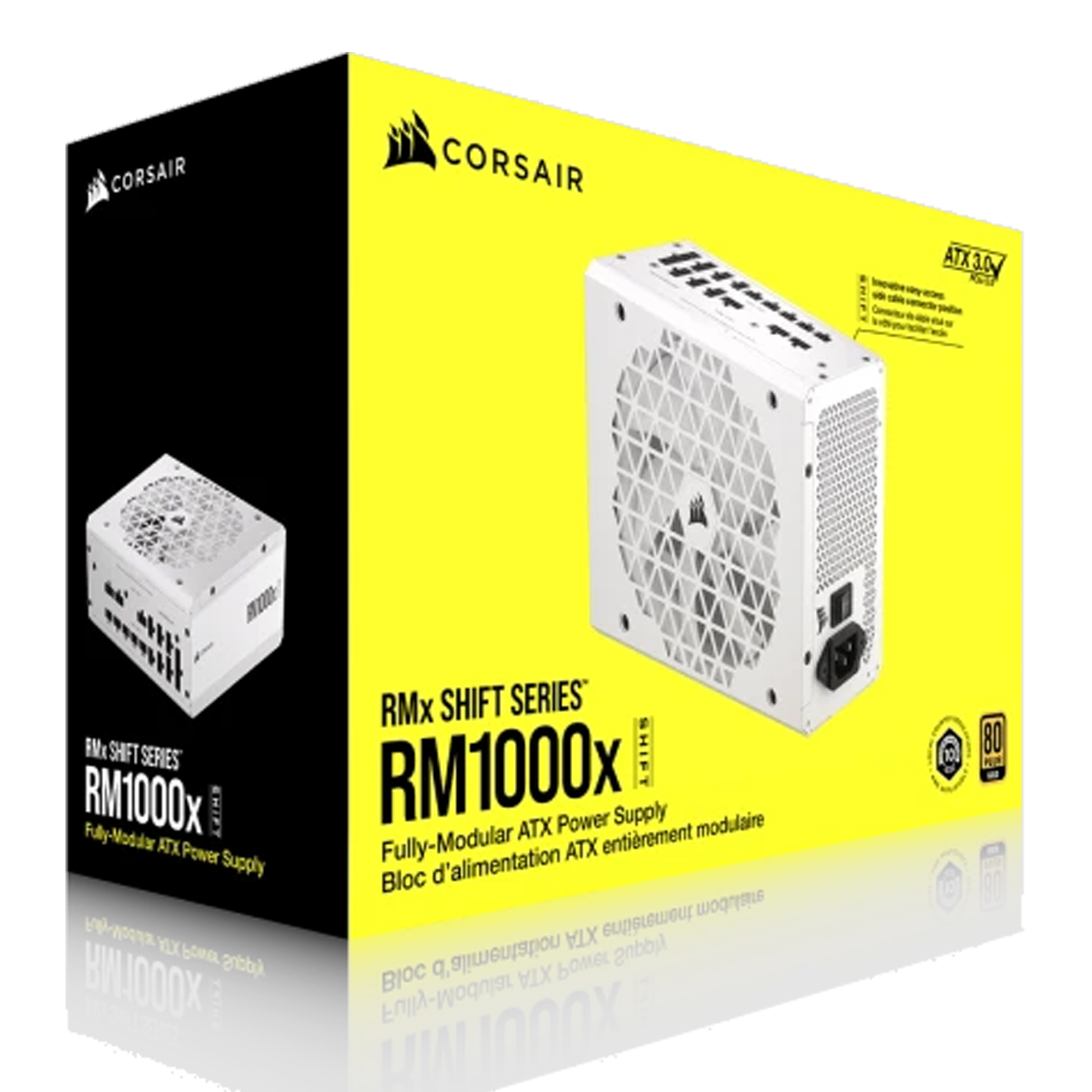 FUENTE CORSAIR MODULAR SHIFT RMX 1000W 80PLUS GOLD PG5 BLANCA