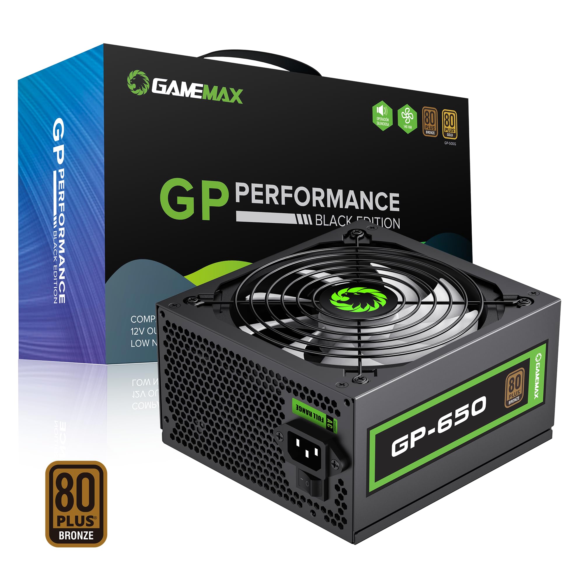 FUENTE GAMEMAX GP 650W 80PLUS BRONZE