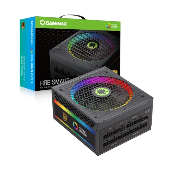 Fuente Gamemax Modular Smart 1050W 80Plus Gold RGB