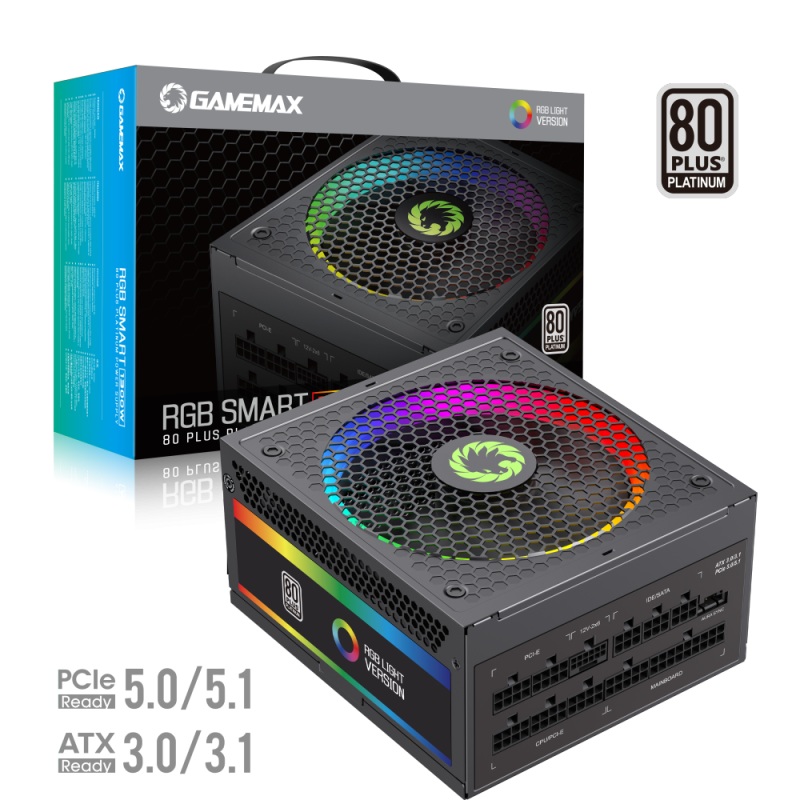 FUENTE GAMEMAX MODULAR SMART 1300W 80PLUS PLATINUM RGB