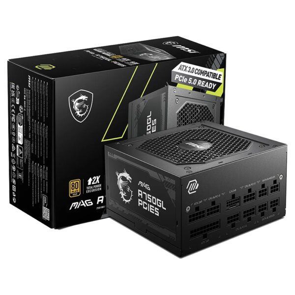 Fuente Msi Mag Modular A 750W GL 80Plus Gold PG5