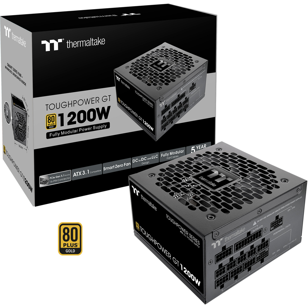 FUENTE THERMALTAKE MODULAR TP GT 1200W 80PLUS GOLD 5.1