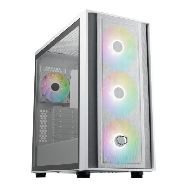 Gabinete Coolermaster Masterbox 600 Blanco ARGB fx4