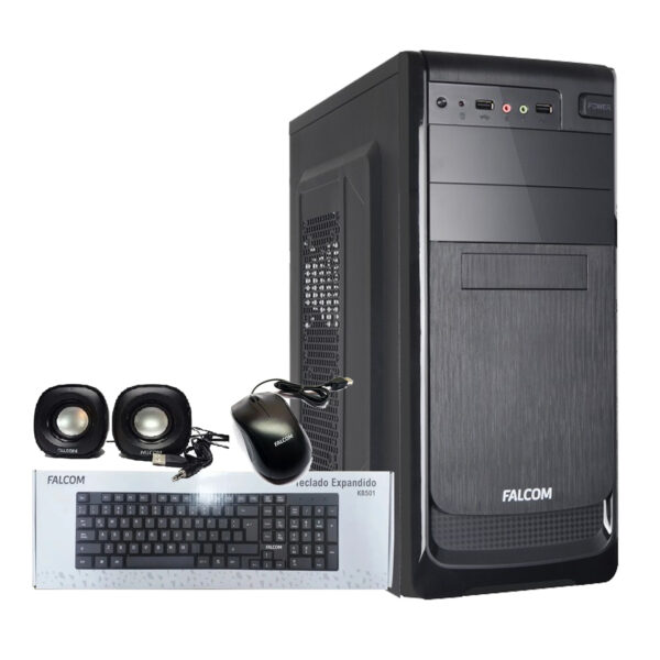 Gabinete Kit Falcom CM-6816 +Fuente 500W Tec+Mou