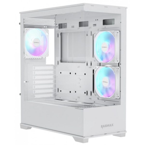 Gabinete Raidmax Infinita i801 Air Fishtank Blanco ARGB fx3