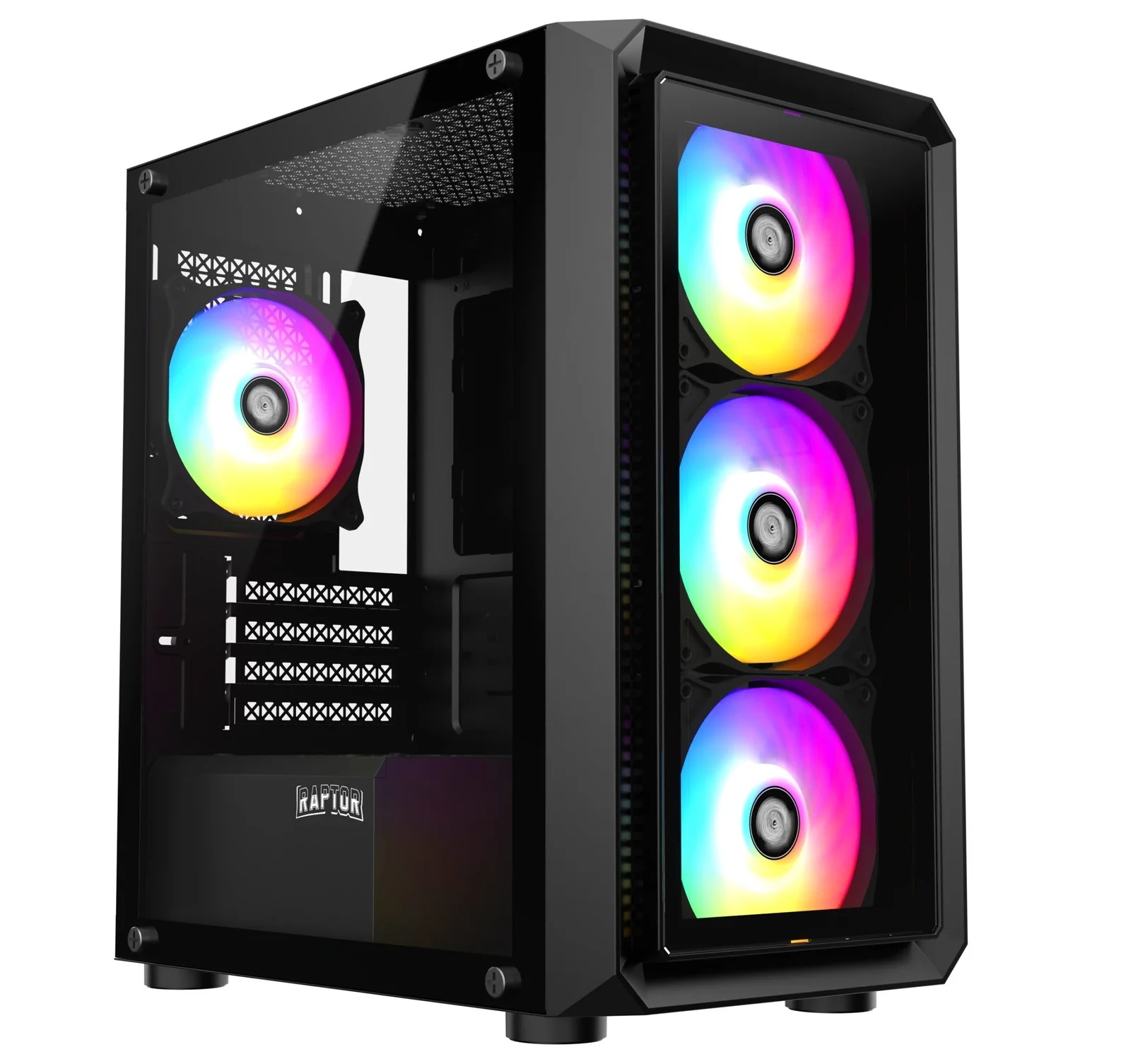 GABINETE RAPTOR INFINITY GLASS RGB FX4