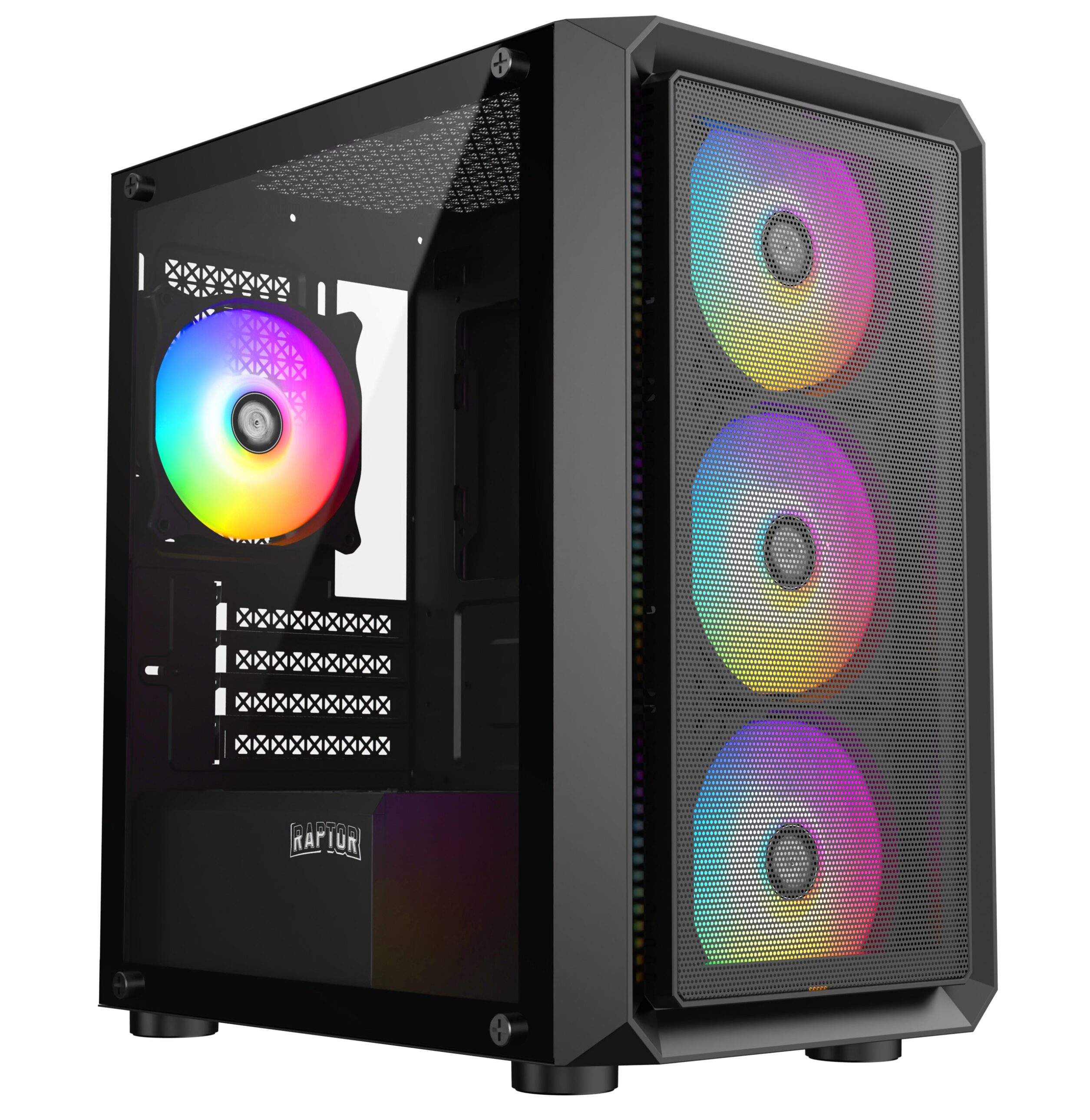 GABINETE RAPTOR INFINITY MESH RGB FX4