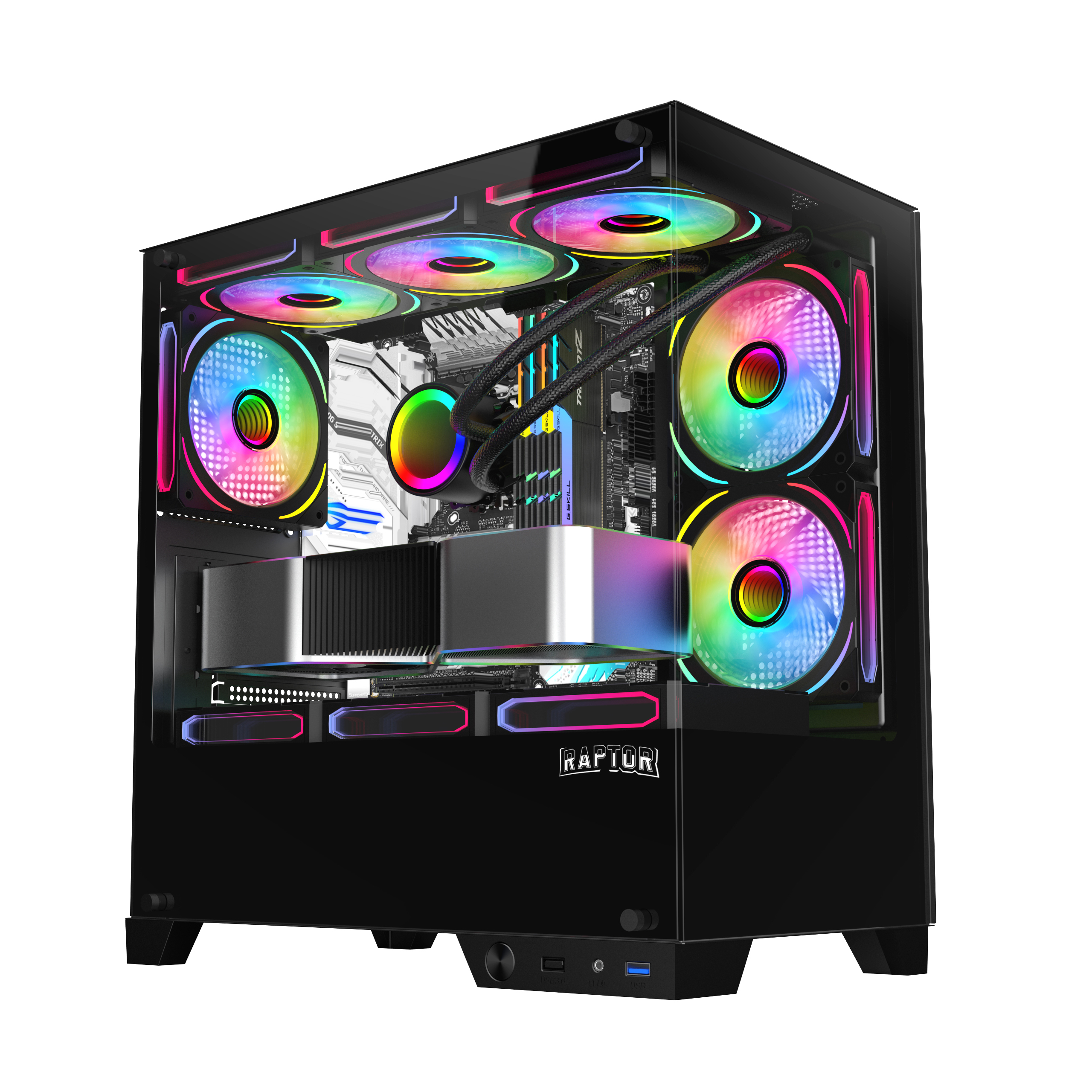 GABINETE RAPTOR THUNDER STRIKE RGB FX1