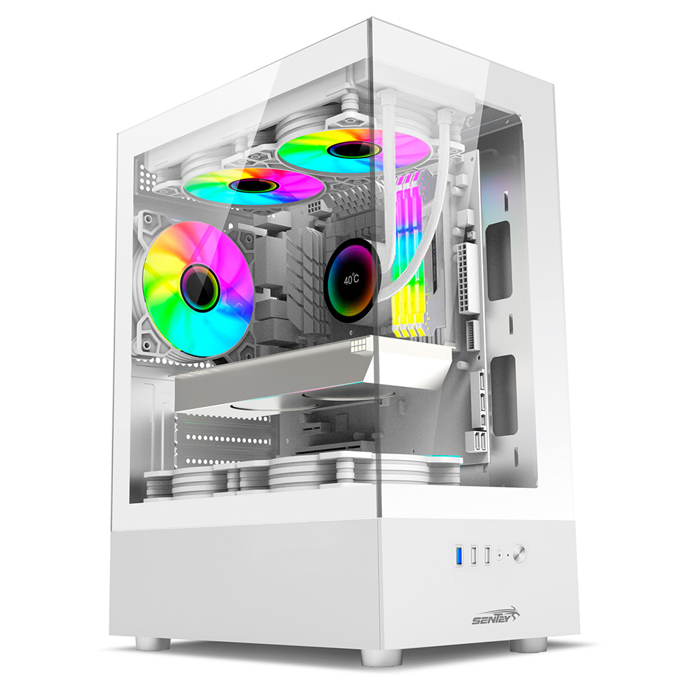 GABINETE SENTEY H10 6100-SF BLANCO ARGB FX5