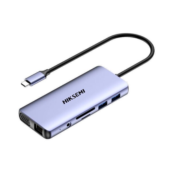 Hub Hiksemi DS11 USB-C A USBx4/HDMIx1/RJ45x1/VGAx1