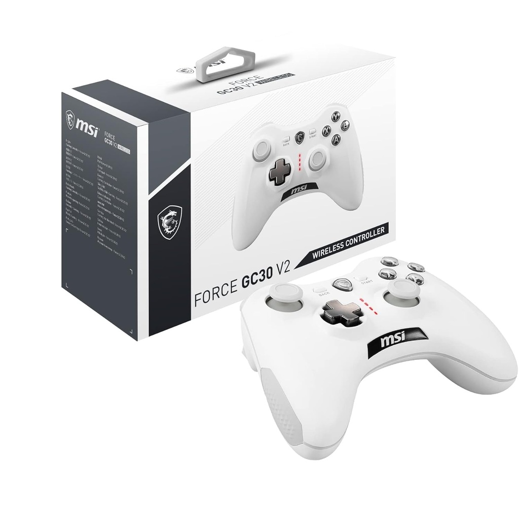 JOYSTICK WIRELESS MSI FORCE GC30 V2 BLANCO