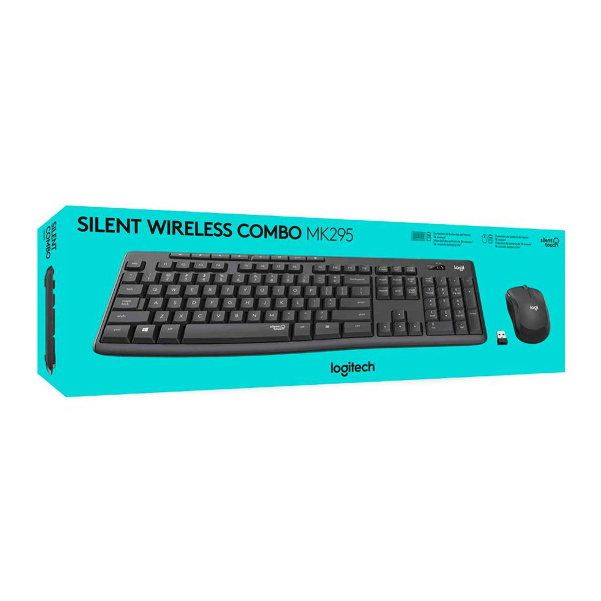 KIT TECLADO Y MOUSE WIRELESS LOGITECH MK295 SILENT