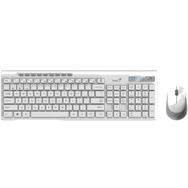 Kit Teclado Y Mouse Wireless Genius SS8230 Blanco