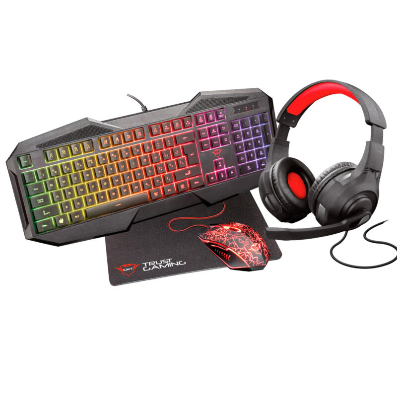 Kit Trust Gaming 4EN1 GXT1180RW - DINOBYTE