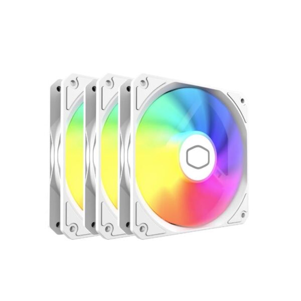 Fan Coolermaster MF120 Lite Pack x3 Blanco ARGB