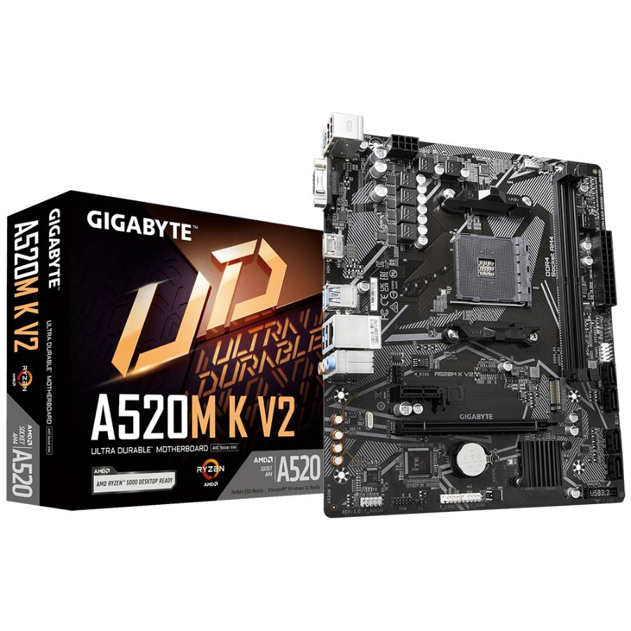 MOTHERBOARD AM4 GIGABYTE A520M-K V2 D4