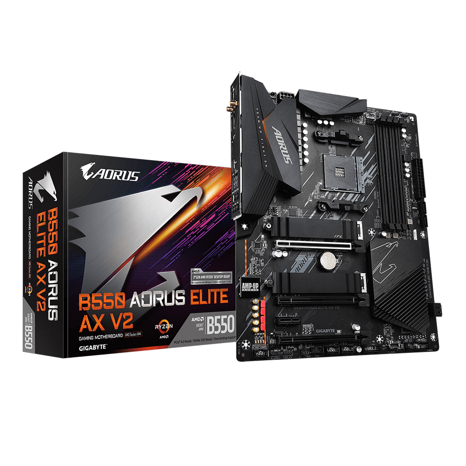 MOTHERBOARD AM4 GIGABYTE B550 AORUS ELITE AX V2