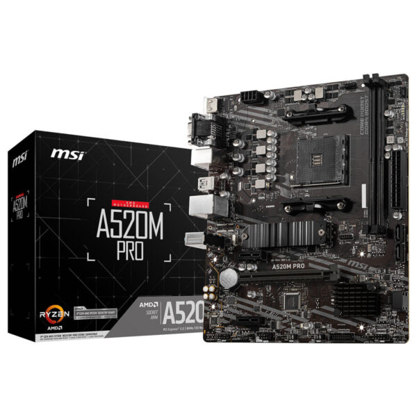 Motherboard AM4 Msi A520M-A Pro D4