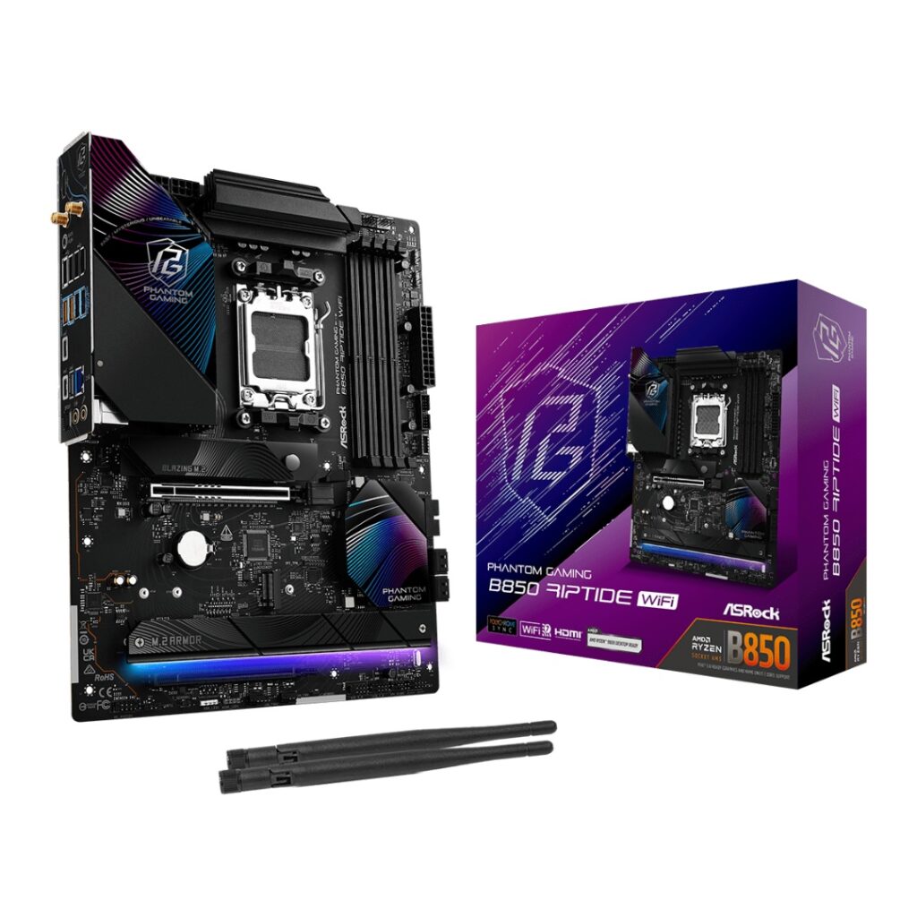 Pg Ar Motherboard AM5 Asrock B850M PG Riptide Wifi - DINOBYTE