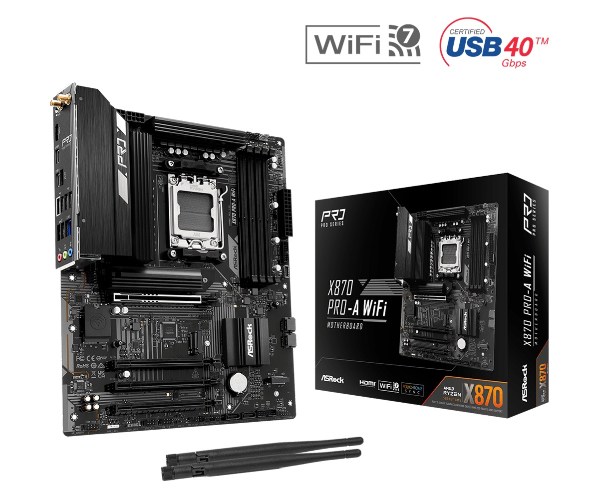 MOTHERBOARD AM5 ASROCK X870 PRO-A WIFI