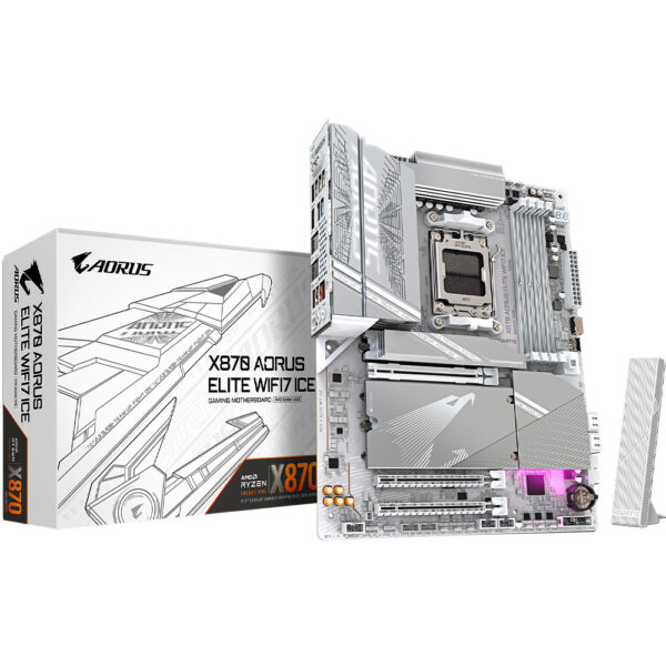 Motherboard AM5 Gigabyte Aorus X870 Elite Wifi 7 Blanco