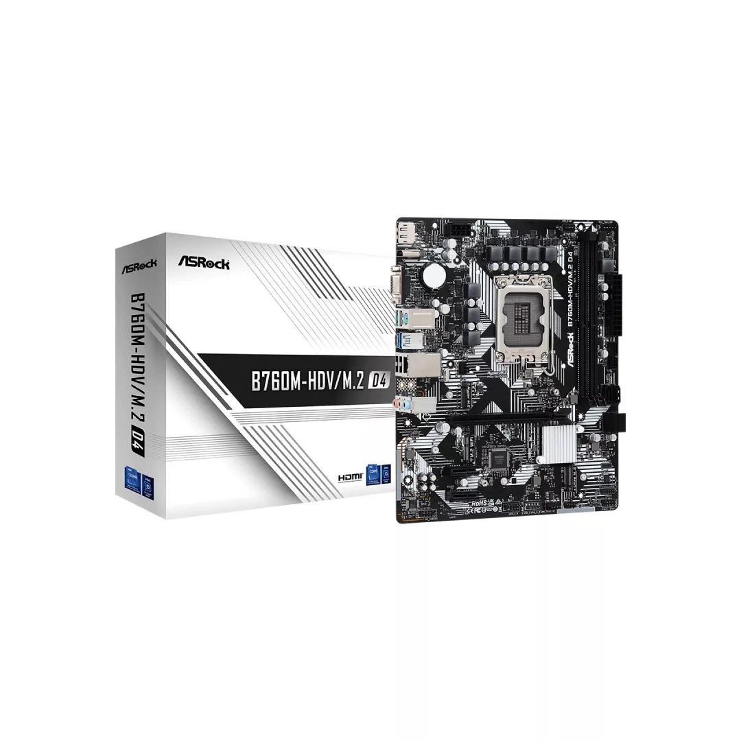 MOTHERBOARD ASROCK B760M-HDV/M.2 D4