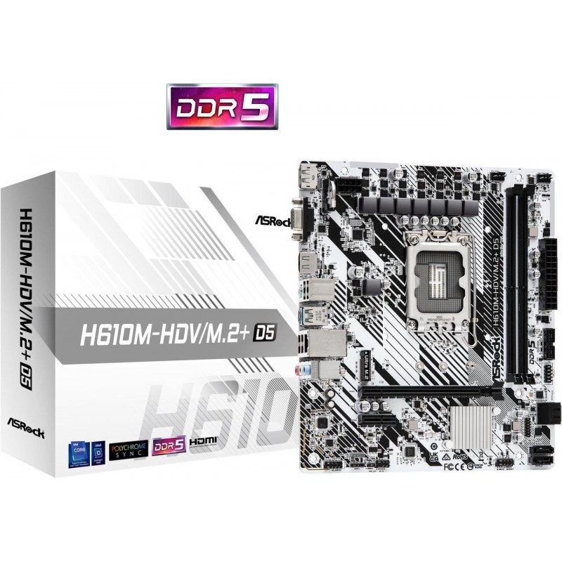 Motherboard Asrock H610M-HDV/M.2+ D5