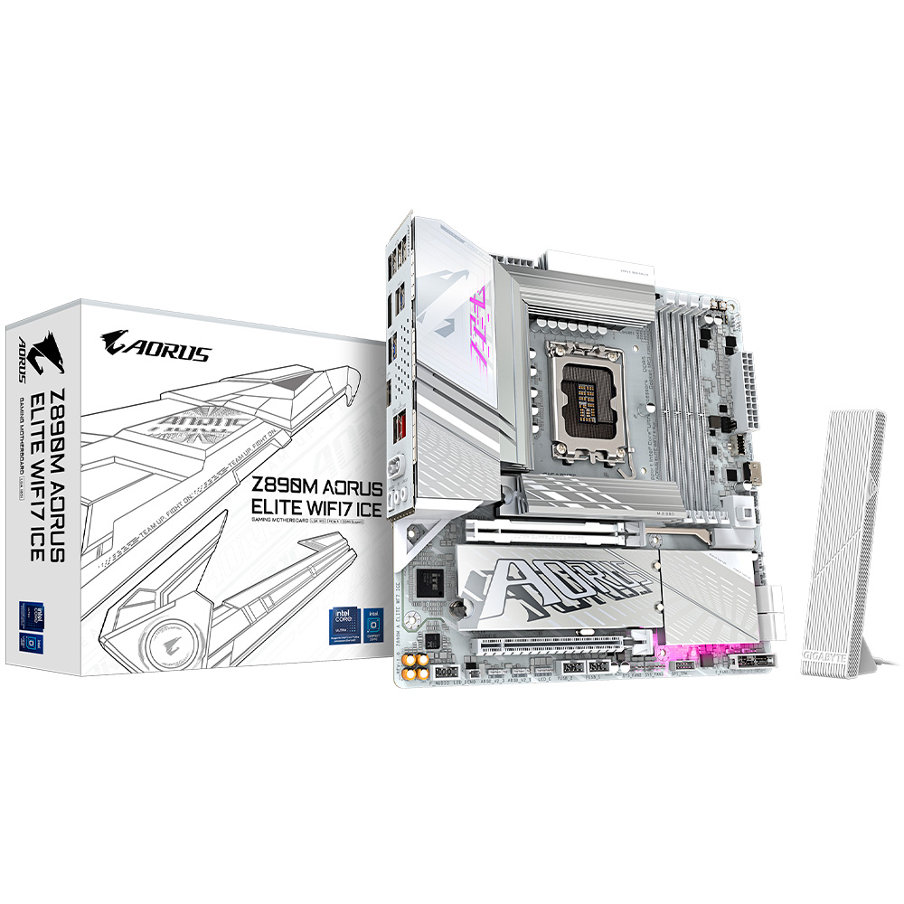 MOTHERBOARD GIGABYTE AORUS Z890M ELITE WIFI 7 ICE