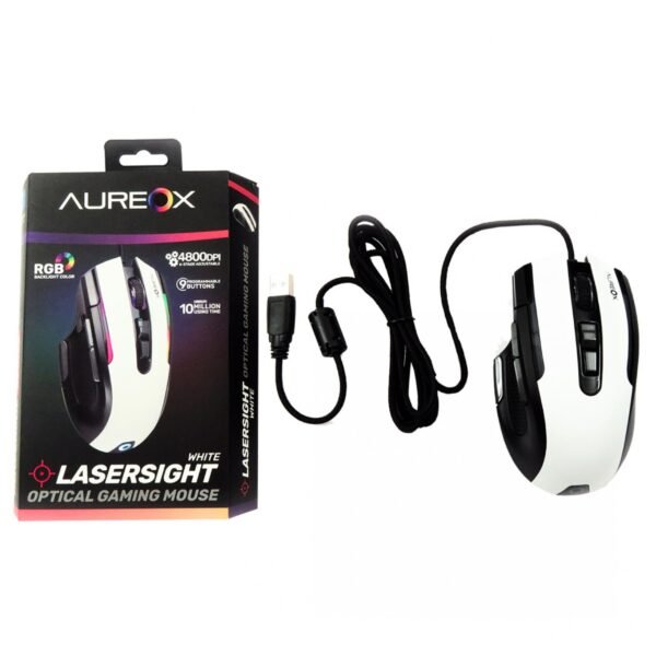 Mouse Aureox Laserlight GM400W Blanco