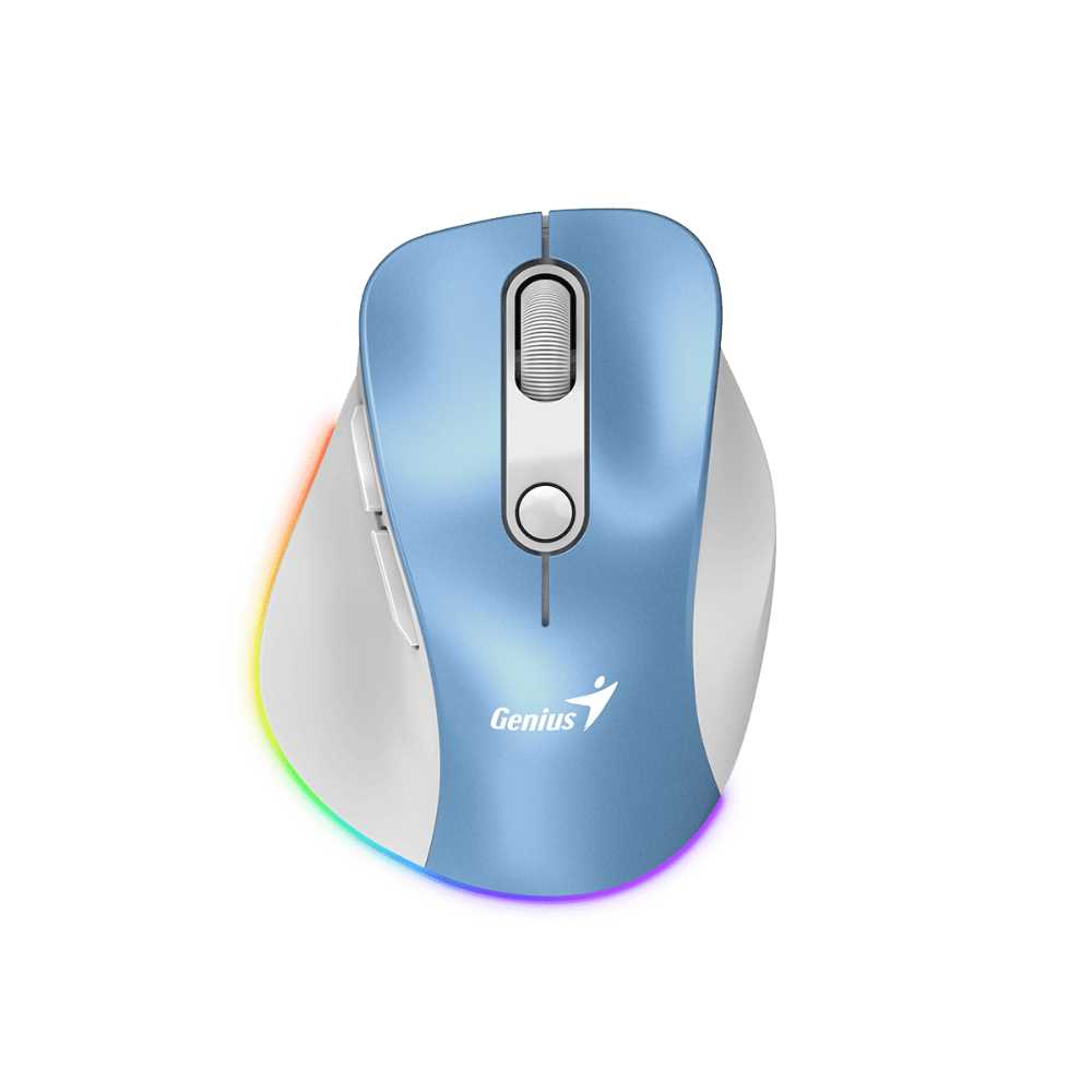 Mouse Wireless Genius Ergo 9000S Pro Celeste