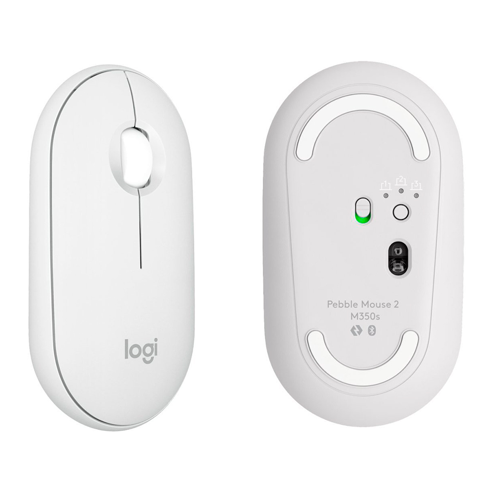 MOUSE WIRELESS LOGITECH M350S PEBBLE 2 BLANCO