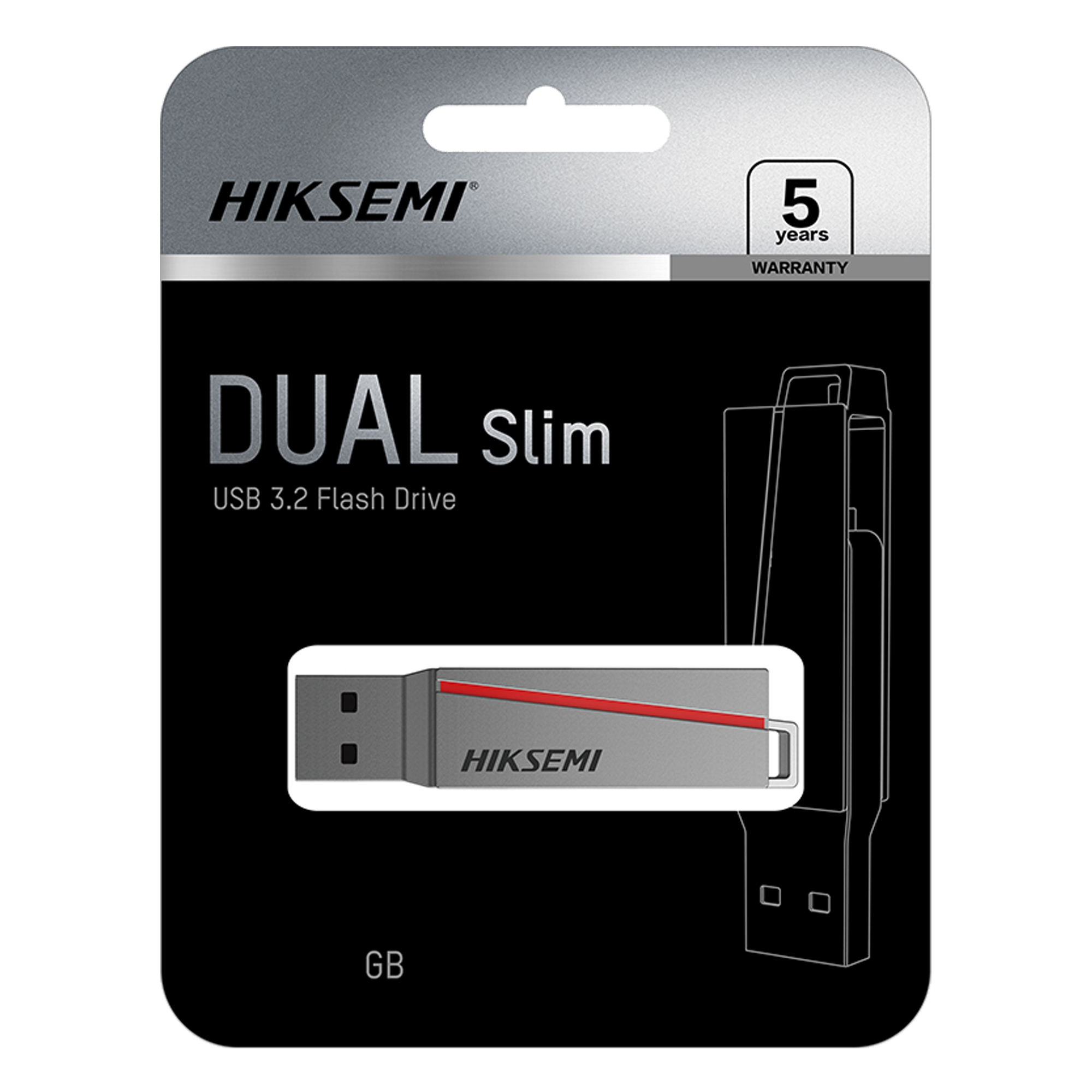 PENDRIVE HIKSEMI E307C DUAL SLIM 128GB