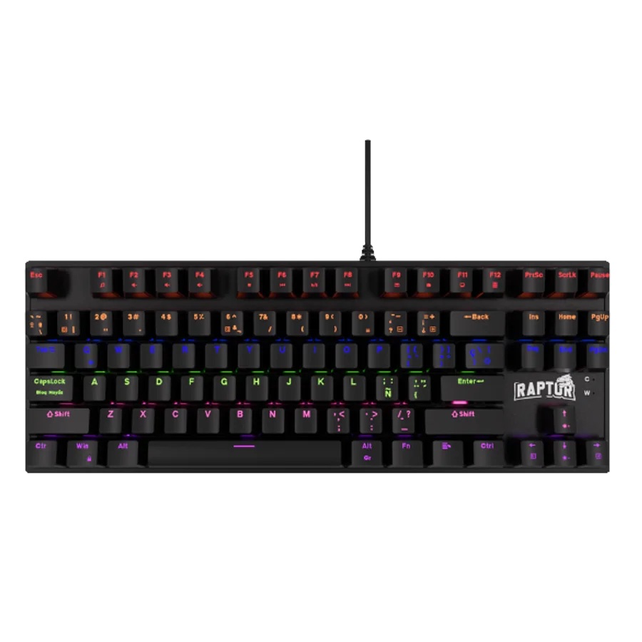 TECLADO MECANICO RAPTOR FIRECLAW M87 RGB
