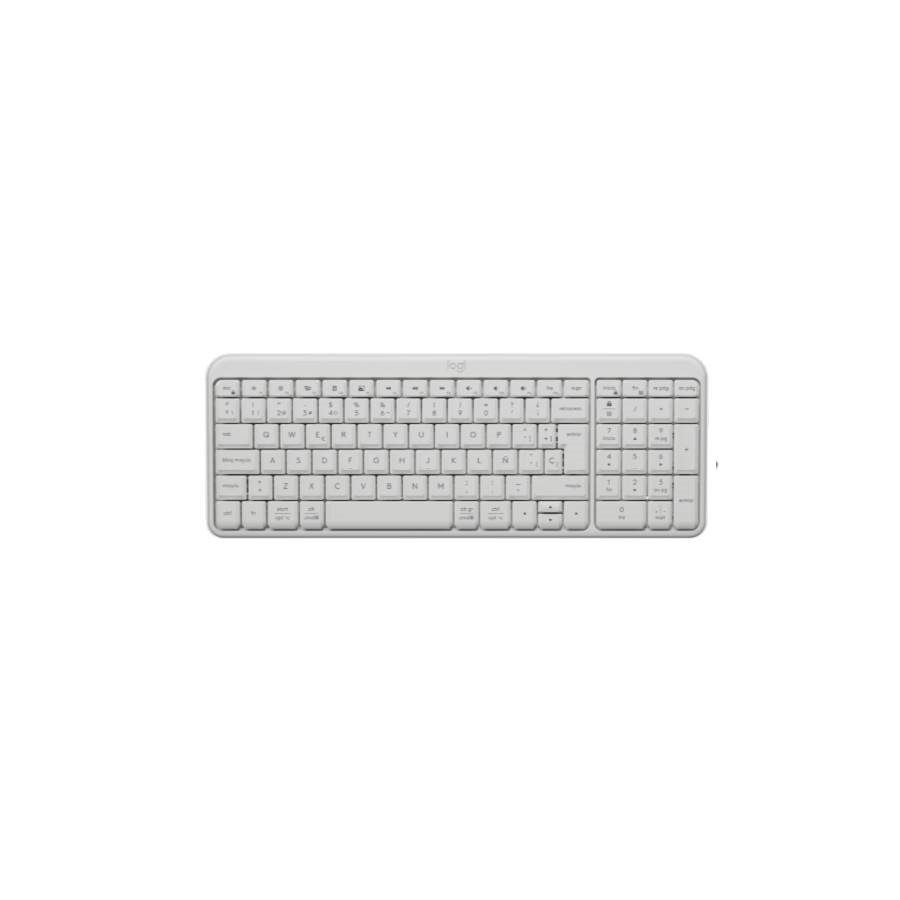 TECLADO WIRELESS LOGITECH K250 PEBBLE BLANCO