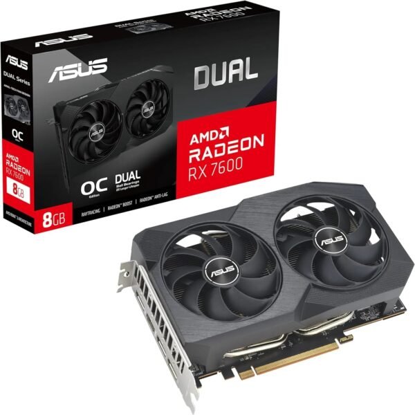 Video Radeon Asus Dual RX 7600 V2 8GB OC