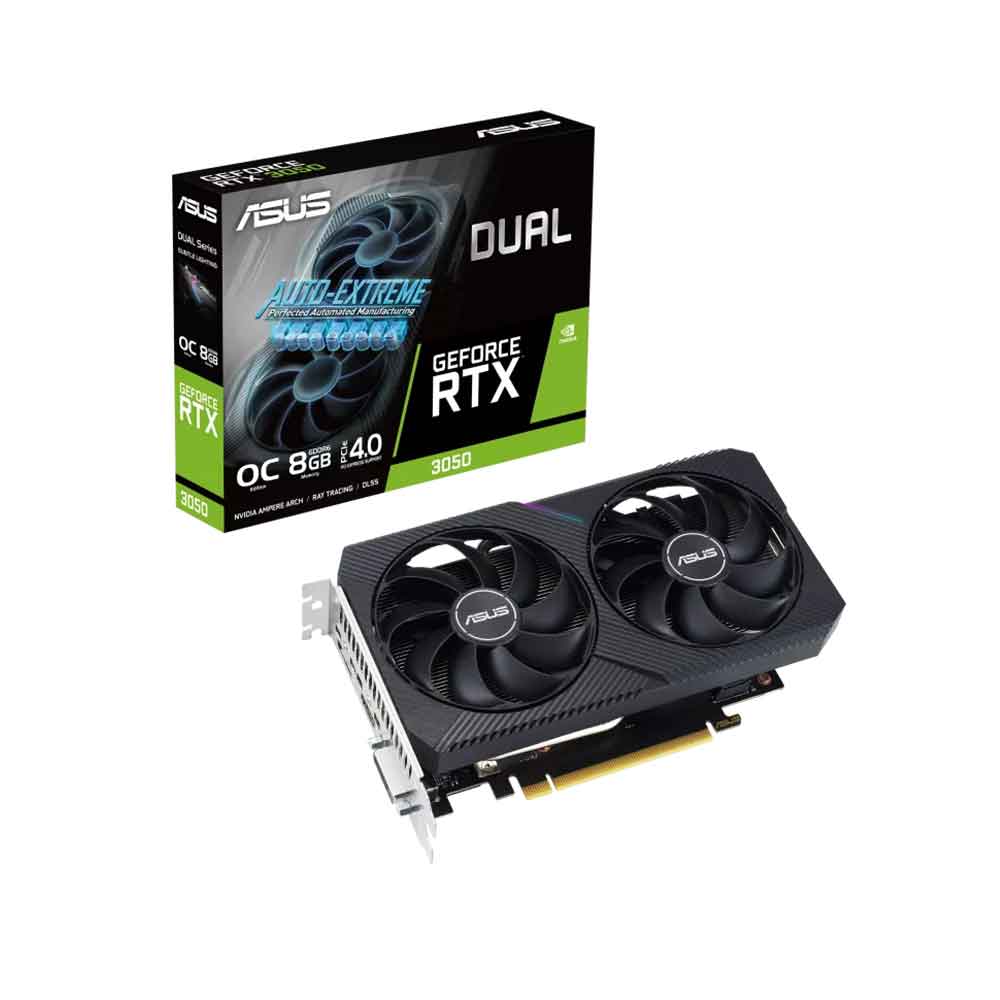 VIDEO GEFORCE ASUS DUAL RTX 3050 8GB D6 V2