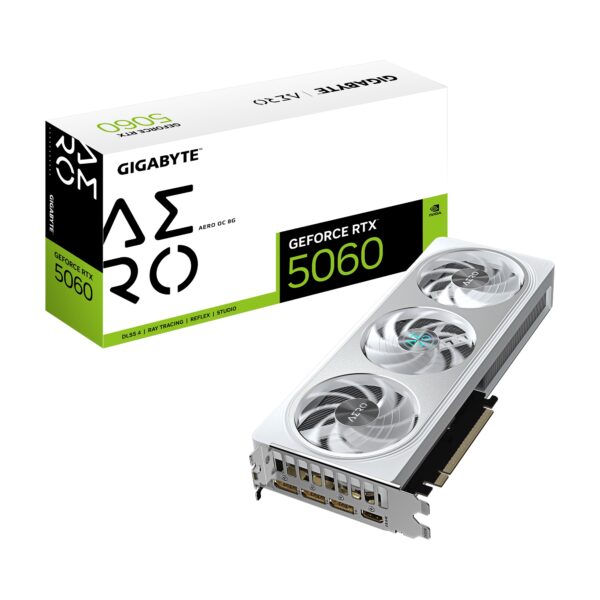Video Geforce Gigabyte Aero RTX 5060 8GB OC Blanca