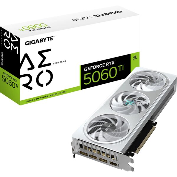 Video Geforce Gigabyte Aero RTX 5060 TI 8GB OC Blanca